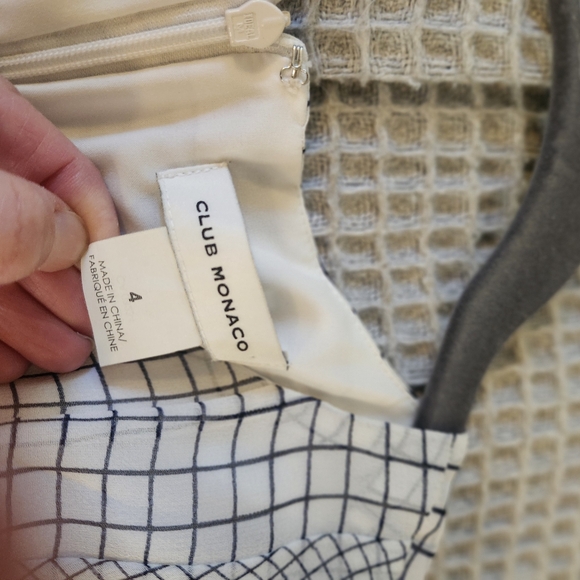 Club Monaco White Silk Dress Size 4 - Picture 4 of 8